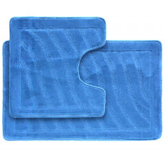 Коврик 2-й 50х80 турция голубой теплый