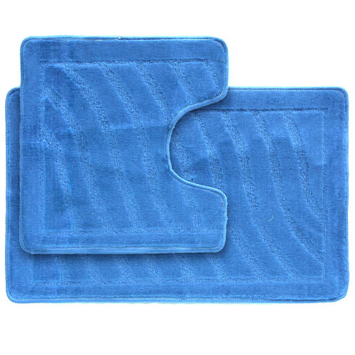 Коврик 2-й 50х80 турция голубой теплый