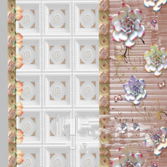 Клеенка 1,35*30м рулон силикон Mariya ES0709-1