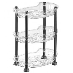 Этажерка на стол 3-яр овал прозрачная 5159 94
