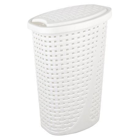 Корзина для білизни 2129 07 Slim 45л білий 425x320x620