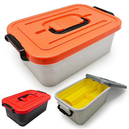 Бокс контейнер 3,8л с вкладышем цветной