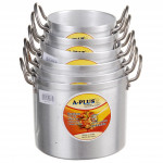 Кастрюли 0431-0436 набор 6шт алюминий в пакете