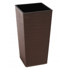 Вазон Финезия напольный долото 300х300  590 мокко