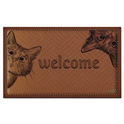 Коврик резина K-603-249 принт 90х60х0,12 Welcome