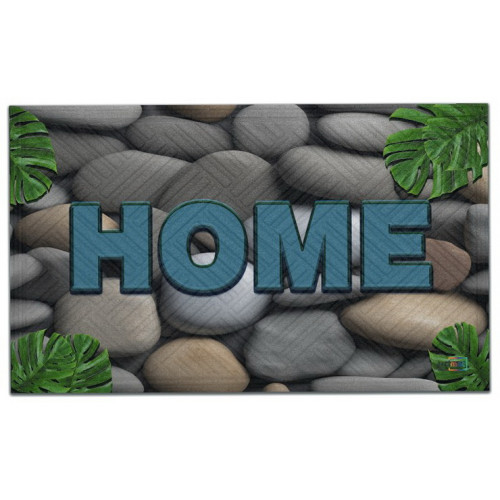 Коврик резина K-603-257 принт 90х60х0,12 HOME