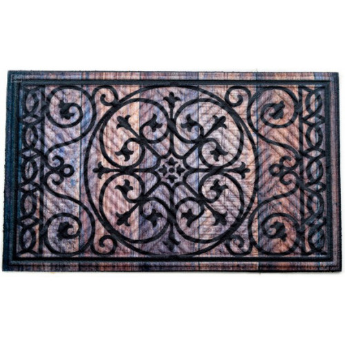 Коврик резина K-602-29 принт 75х45х0,4 Кованый декор