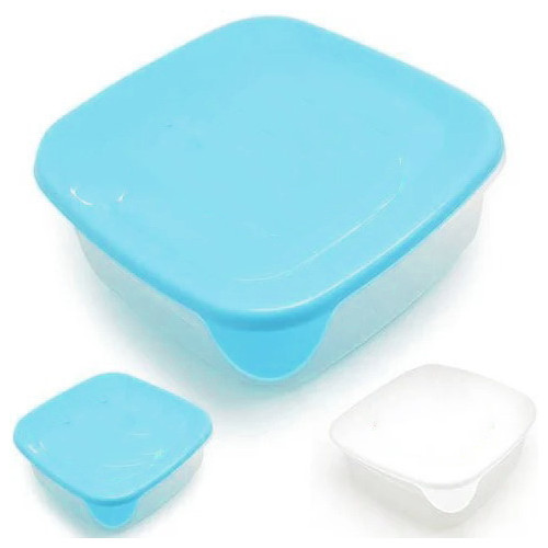 Судок Каскад 0,8л квадратный 15х15х5,5см прозрачный 