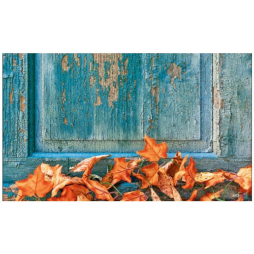 Коврик резина K-602-106 принт 75х45х0,4 Листья