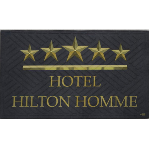 Килимок гума K-603-242 принт 90х60х0,12 Hotel Hilton Homme