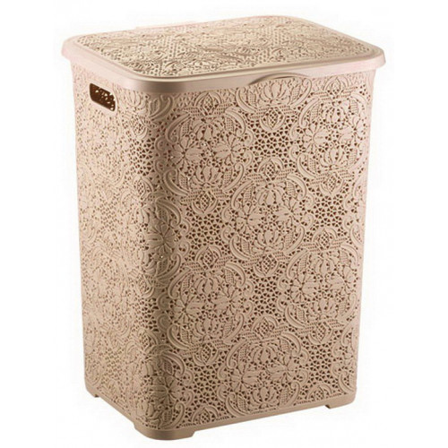 Корзина для белья 2130 03 Lace 42л бежевый 385х325х500