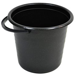 Ведро  5л крепкое черное 