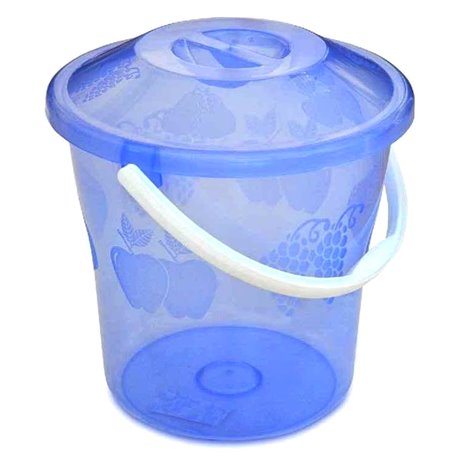 Відро  8л Полімер прозоре з кришкою