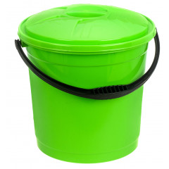 Ведро 12л R цветное с крышкой