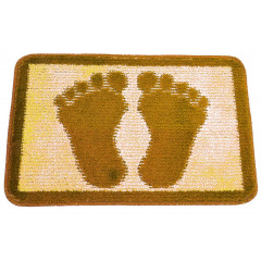 Килимок Стопи 40х60 для ванной бежевий