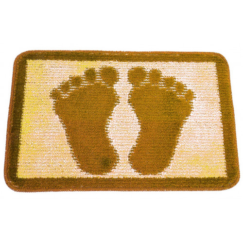 Килимок Стопи 40х60 для ванной бежевий