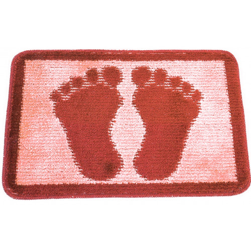 Коврик Стопы 40х60 для ванной терракот