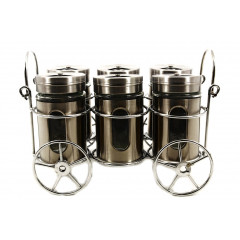 Спеції 1721 набір 6шт на підставці тачка