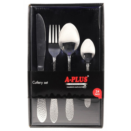 Набір 1418 столовий плоска коробка ребристий