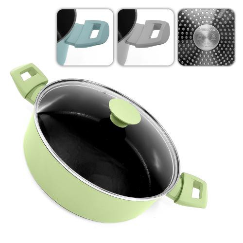 Кастрюля 10372-28S литая мрамор Megastone 28х8см