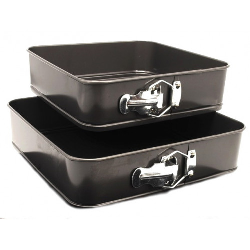 Форма 1733 разъемная квадратная набор из ДВУХ штук 22,24см