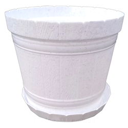 Вазон Дижка 2,5л с подставкой 2-4 белый мрамор