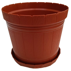 Вазон Діжка 2,5л з підставкою 2-4 теракот