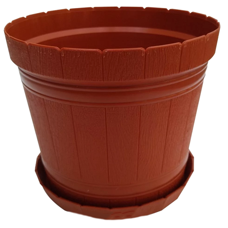 Вазон Діжка 2,5л з підставкою 2-4 теракот