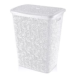 Корзина для білизни 08 1075 Ажур 57л білий