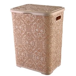 Корзина для білизни 2130 01 Lace 60л бежевий 425х370х563