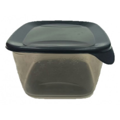 Судок Грація 1,2л квадратний 15х15х8см прозорий сірий