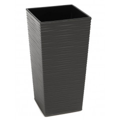 Вазон Фінезія підлоговий долото 250х250 589 графітовий металік