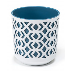 Вазон Ацтек 250 білий + морський