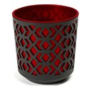 Вазон Ацтек 250 чорний + красний