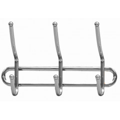 Вішалка настінна 3 гачка MH-0204 хром 26х14,5см