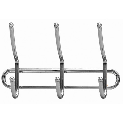 Вешалка настенная 3 крючка MH-0204 хром 26х14,5см
