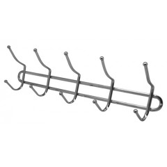 Вешалка настенная 5 крючков MH-0206 хром 46х14,5см