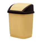 Ведро для мусора Домик  27л Бежевый