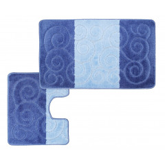 Коврик 2-й 50х80 турция синий + голубой