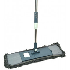 Швабра Натирач лапша 1120-1 Преміум хром телескоп 55см сірий