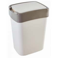 Ведро для мусора Евро 18л 122067 белая роза