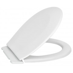 Сидіння для унітазу СП-13 Полімер з планкою 46,5х36см білий