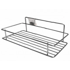 Полиця пряма метал 1-яр 28см ПТ хром