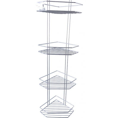 Полиця кутова метал 4-яр 20см ПТ білий