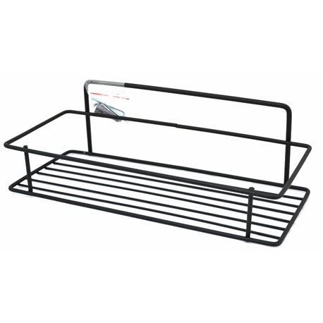 Полка прямая металл 1-яр 28см ПТ черный