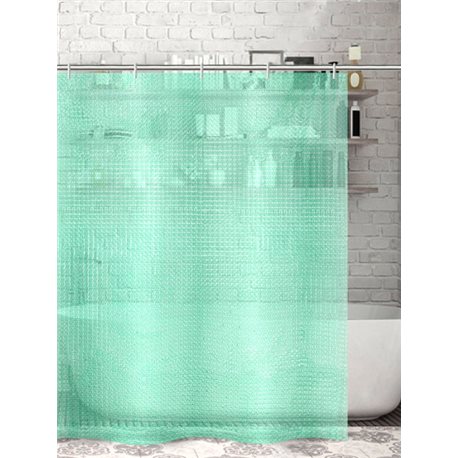 Штора 3D   180х180 зеленый