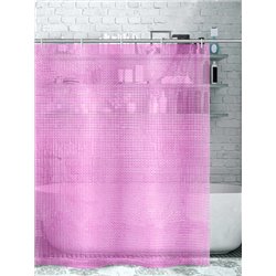Штора 3D   180х180 розовый