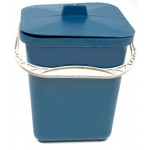 Відро 12л квадратне з білою кришкою Е 2 сорт