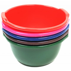 Таз з ручками 10л Е кольоровий 2 сорт