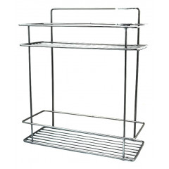 Полка прямая металл 2-яр 28см ПТ хром